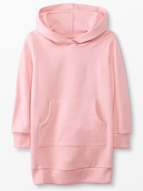 Hanna Andersson Long Sleeve Hooded Dress in French Terry Sweatshirt